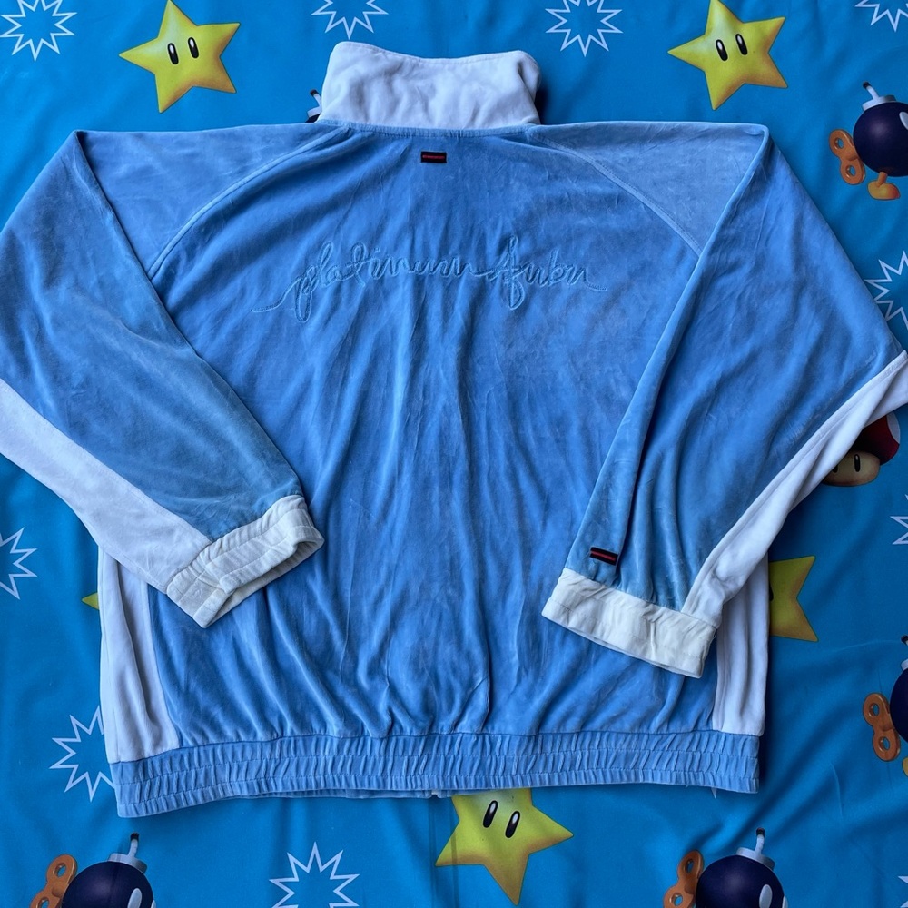 vintage fubu velour tracksuit jacket